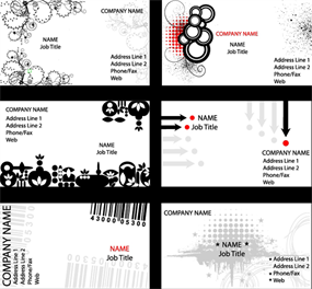 卡片设计模板矢量图下载